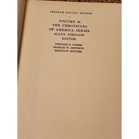 Our Foreigners Samuel Orth Abraham Lincoln Edition Vol 35 Chronicle Americans - Picture 16 of 16